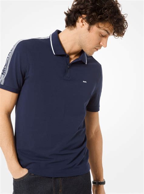 michael kors polo shirt blue